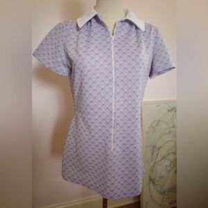 Patel Purpke 70s vintage polyester top